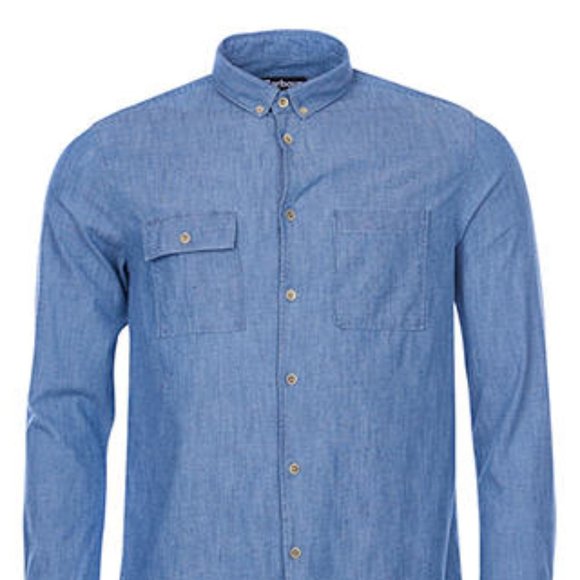 Barbour Other - NWT Barbour Int'l Taylor Denim Color Fleck Shirt S